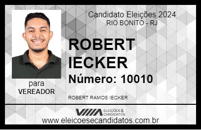 Candidato ROBERT IECKER 2024 - RIO BONITO - Eleições