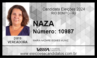 Candidato NAZA 2024 - RIO BONITO - Eleições