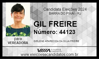 Candidato GIL FREIRE 2024 - BARRA DO PIRAÍ - Eleições