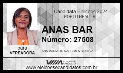 Candidato ANAS BAR 2024 - PORTO REAL - Eleições