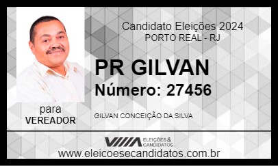 Candidato PR GILVAN 2024 - PORTO REAL - Eleições