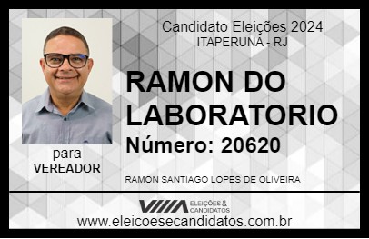 Candidato RAMON DO LABORATORIO 2024 - ITAPERUNA - Eleições