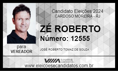 Candidato ZÉ ROBERTO 2024 - CARDOSO MOREIRA - Eleições