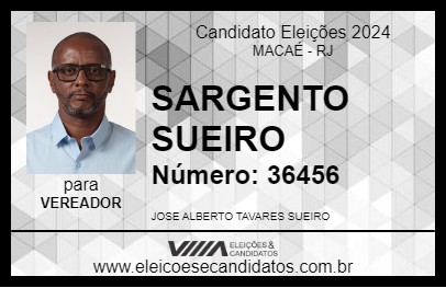 Candidato SARGENTO SUEIRO 2024 - MACAÉ - Eleições