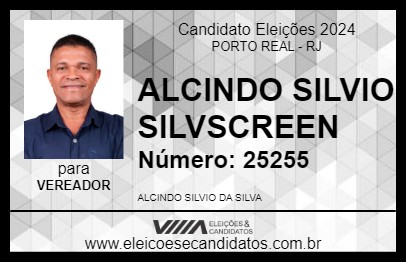 Candidato ALCINDO SILVIO SILVSCREEN 2024 - PORTO REAL - Eleições