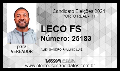 Candidato LECO FS 2024 - PORTO REAL - Eleições