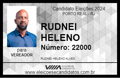 Candidato RUDNEI HELENO 2024 - PORTO REAL - Eleições