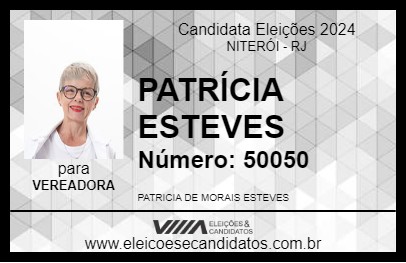 Candidato PATRÍCIA ESTEVES 2024 - NITERÓI - Eleições