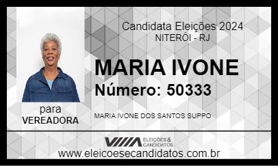 Candidato MARIA IVONE 2024 - NITERÓI - Eleições