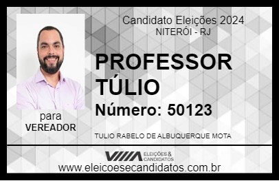 Candidato PROFESSOR TULIO 2024 - NITERÓI - Eleições