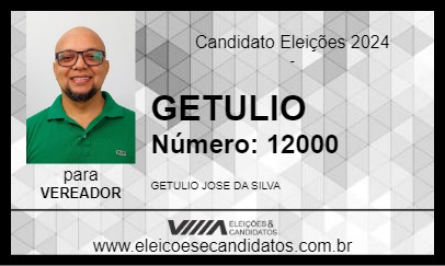 Candidato GETULIO 2024 - ITAPERUNA - Eleições