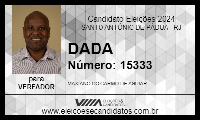 Candidato DADA 2024 - SANTO ANTÔNIO DE PÁDUA - Eleições