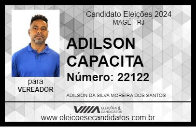 Candidato ADILSON CAPACITA 2024 - MAGÉ - Eleições