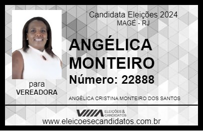 Candidato ANGÉLICA MONTEIRO 2024 - MAGÉ - Eleições