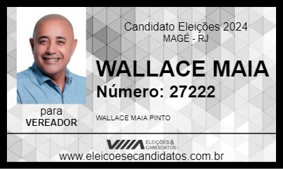 Candidato WALLACE MAIA 2024 - MAGÉ - Eleições