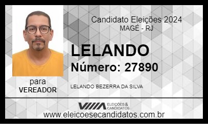 Candidato LELANDO 2024 - MAGÉ - Eleições