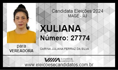 Candidato XULIANA 2024 - MAGÉ - Eleições