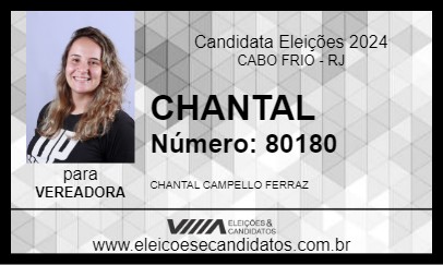 Candidato CHANTAL 2024 - CABO FRIO - Eleições