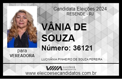 Candidato VÂNIA DE SOUZA 2024 - RESENDE - Eleições