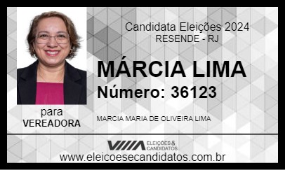 Candidato MÁRCIA LIMA 2024 - RESENDE - Eleições