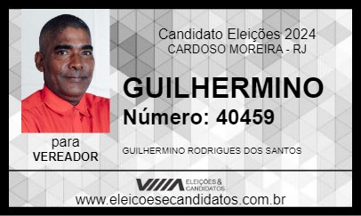 Candidato GUILHERMINO 2024 - CARDOSO MOREIRA - Eleições