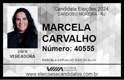 Candidato MARCELA CARVALHO 2024 - CARDOSO MOREIRA - Eleições