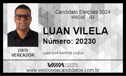 Candidato LUAN VILELA 2024 - MACAÉ - Eleições