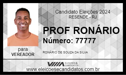 Candidato PROF RONÁRIO 2024 - RESENDE - Eleições