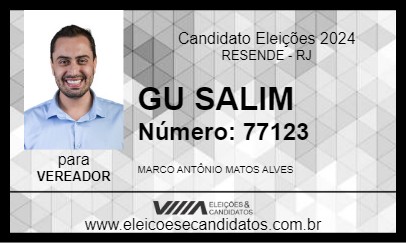 Candidato GU SALIM 2024 - RESENDE - Eleições