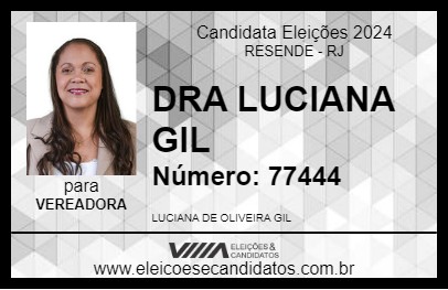 Candidato DRA LUCIANA GIL 2024 - RESENDE - Eleições