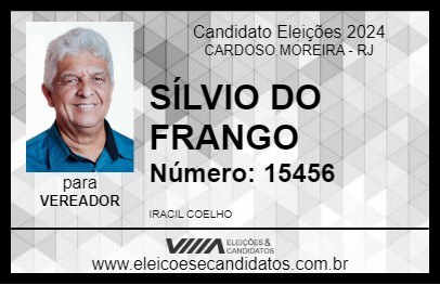 Candidato SÍLVIO DO FRANGO 2024 - CARDOSO MOREIRA - Eleições