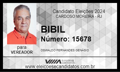 Candidato BIBIL 2024 - CARDOSO MOREIRA - Eleições