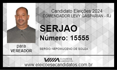 Candidato SERJAO 2024 - COMENDADOR LEVY GASPARIAN - Eleições