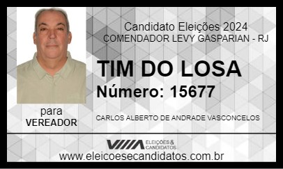 Candidato TIM DO LOZA 2024 - COMENDADOR LEVY GASPARIAN - Eleições