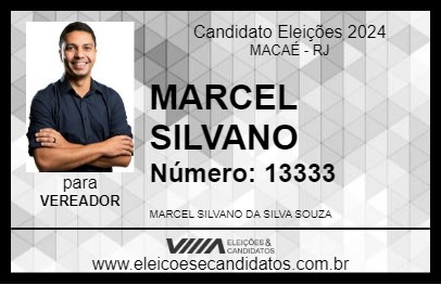 Candidato MARCEL SILVANO 2024 - MACAÉ - Eleições