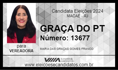 Candidato GRAÇA DO PT 2024 - MACAÉ - Eleições