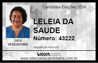 Candidato LELEIA DA SAUDE 2024 - MACAÉ - Eleições