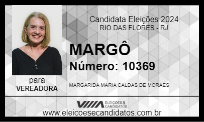 Candidato MARGÔ 2024 - RIO DAS FLORES - Eleições