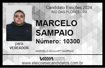 Candidato MARCELO  SAMPAIO 2024 - RIO DAS FLORES - Eleições