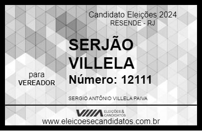 Candidato SERJÃO VILLELA 2024 - RESENDE - Eleições