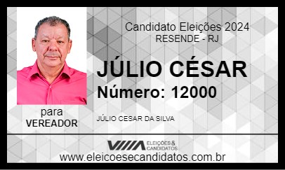 Candidato JÚLIO CÉSAR 2024 - RESENDE - Eleições