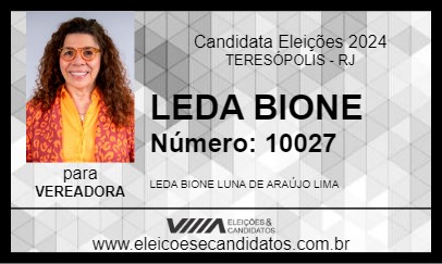 Candidato LEDA BIONE 2024 - TERESÓPOLIS - Eleições