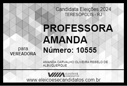 Candidato PROFESSORA AMANDA 2024 - TERESÓPOLIS - Eleições