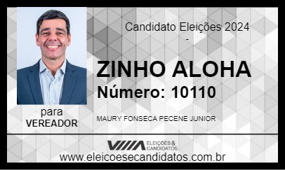 Candidato ZINHO ALOHA 2024 - TERESÓPOLIS - Eleições