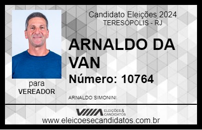 Candidato ARNALDO DA VAN 2024 - TERESÓPOLIS - Eleições