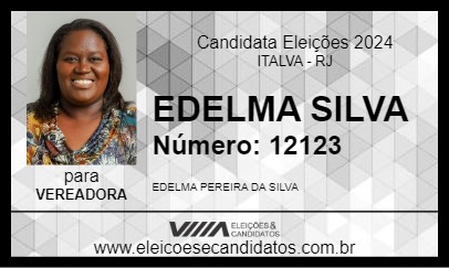 Candidato EDELMA SILVA 2024 - ITALVA - Eleições