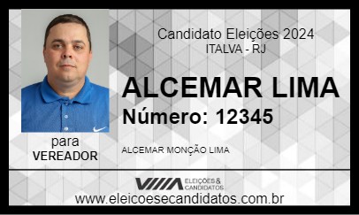 Candidato ALCEMAR LIMA 2024 - ITALVA - Eleições