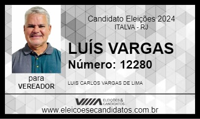 Candidato LUÍS VARGAS 2024 - ITALVA - Eleições