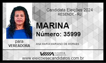 Candidato MARINA 2024 - RESENDE - Eleições