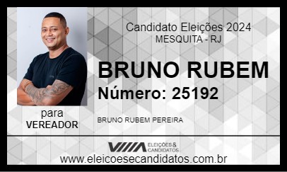 Candidato BRUNO RUBEM 2024 - MESQUITA - Eleições